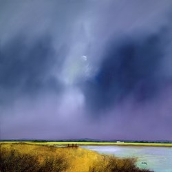 Moorland Waters by Barry Hilton - Original Painting on Stretched Canvas sized 31x32 inches. Available from Whitewall Galleries